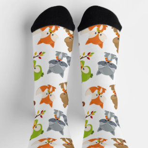 Waldtiere, Waldtiere, Falltiere Socken