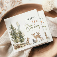 Waldtiere Waldtiere Geburtstagsparty Napkins