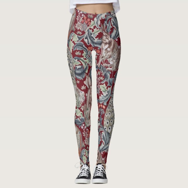 Waldtiere, William Morris Leggings (Vorderseite)