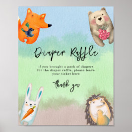 Waldtiere - Windeln Poster