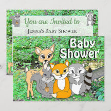 Waldtiere Woodland Kreaturen Kinderdusche