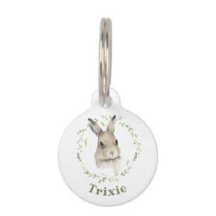 Waldtiere Wreath Bunny Rabbit Wasserfarbe  Haustiermarke