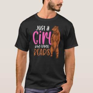 Waldtiermädchen Braunbär Frauen Bär T-Shirt