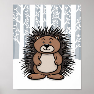 Waldtierporcupine Poster