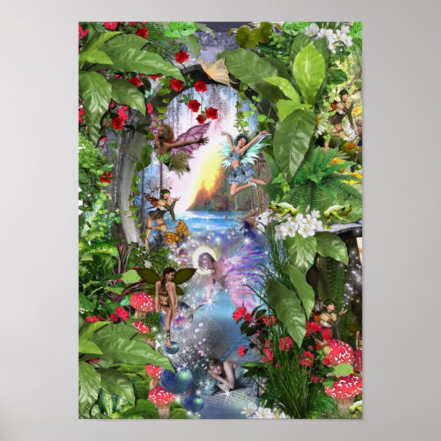 Waldträume aus dem Feenwesen des Königreichs Poster (Vorne)