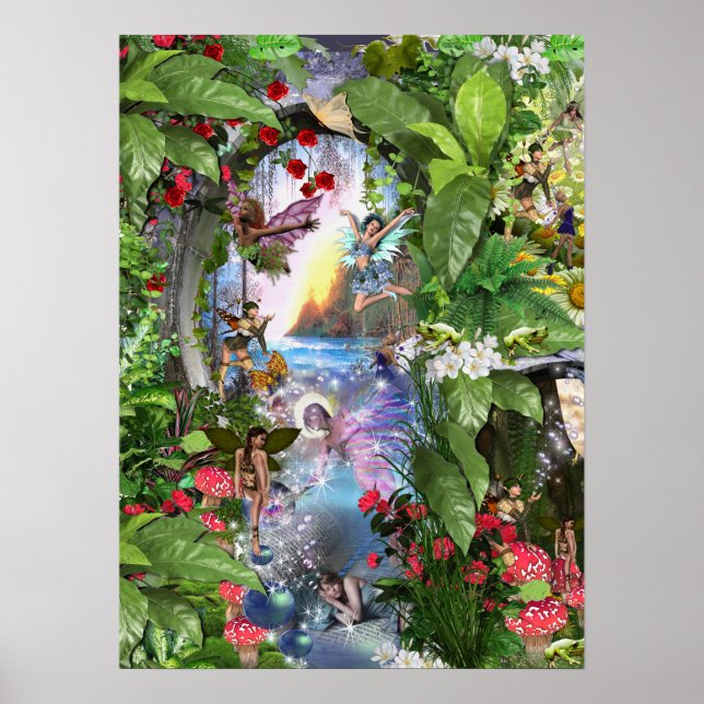 Waldträume aus dem Feenwesen des Königreichs Poster (Vorne)