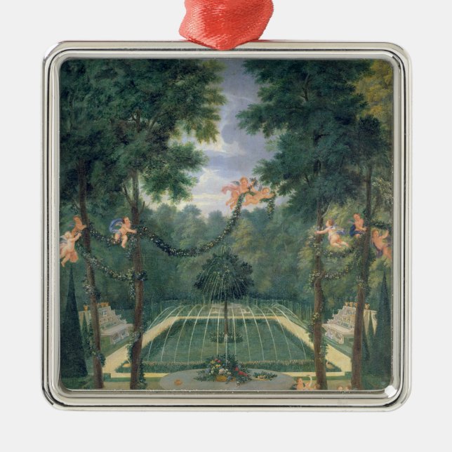 Waldungen von Versailles Silbernes Ornament (Vorne)