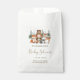 Waldwald Animal Wintry Greenery Babydusche Geschenktütchen