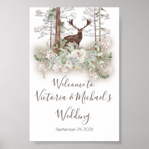 Waldwald-Begrüßungszeichen Poster