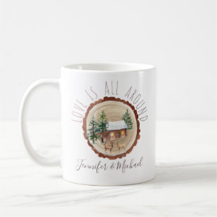Waldwald Liebe Hirschholz mit Namen Kaffeetasse