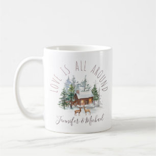 Waldwald Liebe Hirschkuchen mit Namen Kaffeetasse