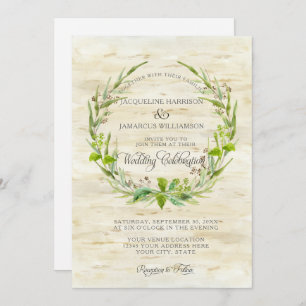 Waldwald Waldland BOHO Birch Barkreath Einladung