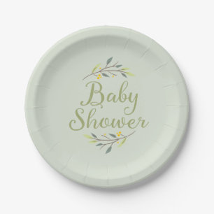 Waldwaldbaby-Duschen-Teller Pappteller