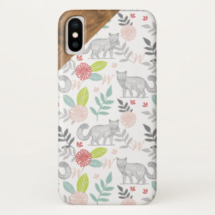 WaldwaldFox u. Blumenlaub-Monogramm Case-Mate iPhone Hülle