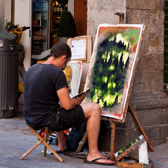 Waldwaldlandschaften - Malerei Leinwanddruck (Von Creator hochgeladen)