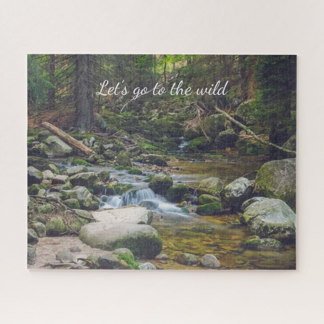 Waldwasserfallposter (Horizontal)