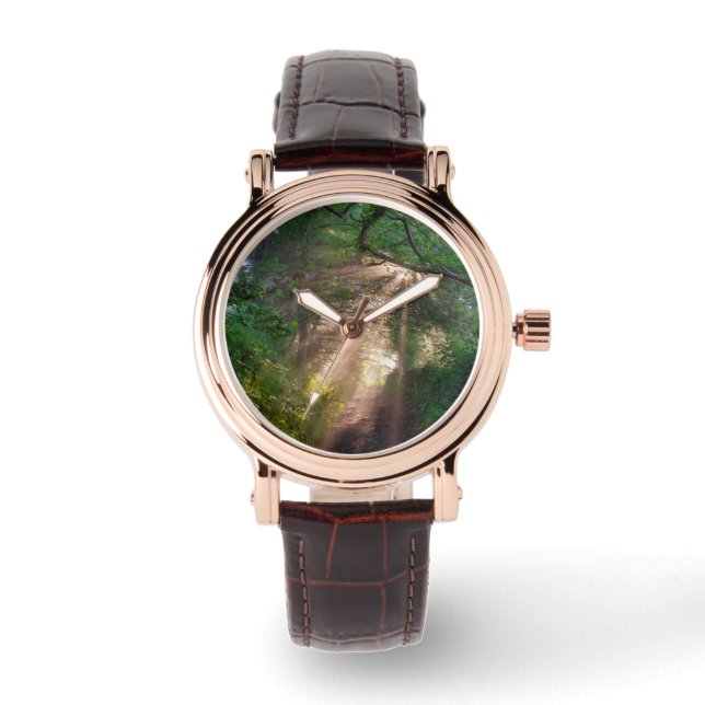 Waldweg Armbanduhr (Vorderseite)