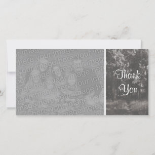 Waldweg - Danke - Grau