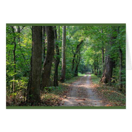 Waldweg-Jahrestagskarte Karte