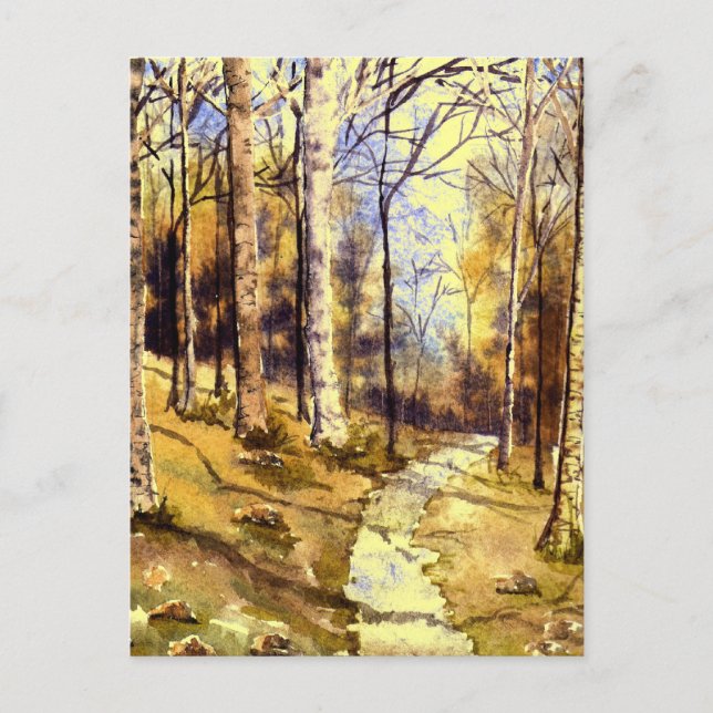 'Waldweg' Postkarte (Vorderseite)
