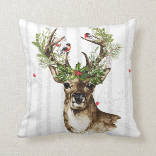 Waldweihnachtsrotwild-Kissen Kissen