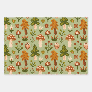 Waldwhimsy geschenkpapier set