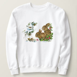 Waldwinter-Häschen-Sweatshirt Sweatshirt