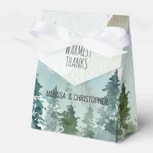 Waldwunder Rustikale Piniengedächtnishochzeit Geschenkschachtel
