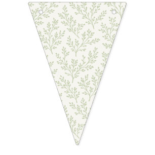 Waldzweige Sanfte Olive - Neutral Wimpelkette