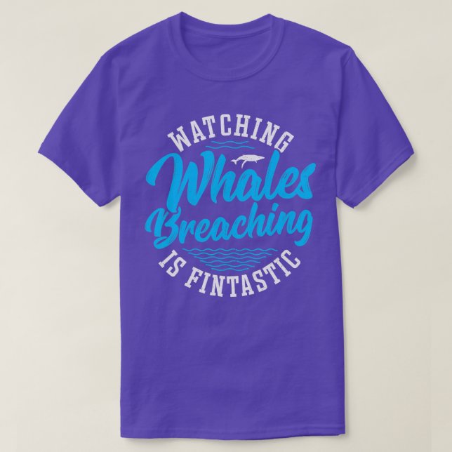 Wale beim Brechen beobachten T-Shirt (Design vorne)