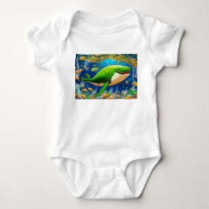 Wale Go Froggy: SPEPE Kundgebung Blätter No Pond U Baby Strampler