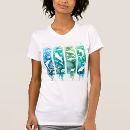 Wale in pastellfarbener Blues T-Shirt