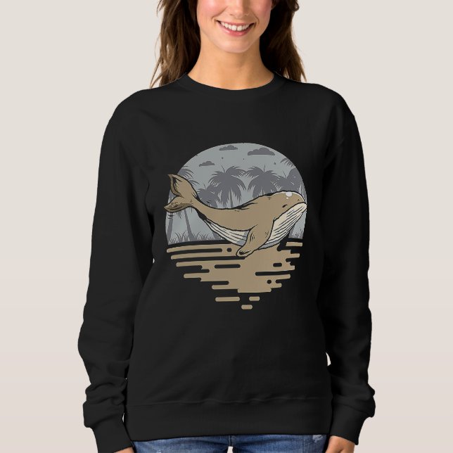 Wale Süße Ozean-Säugetiere  Wal   Ozean-Kreaturen Sweatshirt (Vorderseite)