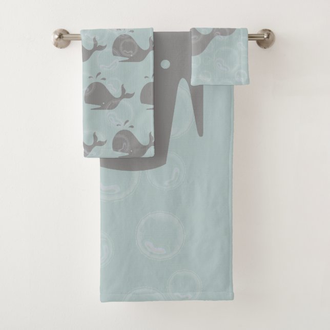 Wale und Blasen Badhandtuch Set (Insitu)