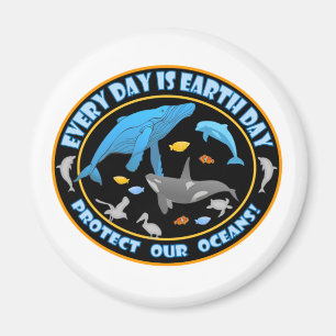 Wale und Delfine Magnet