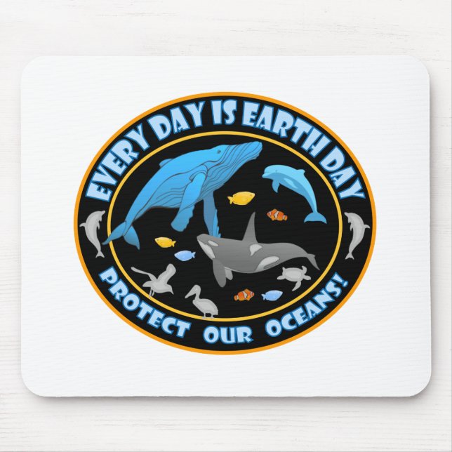 Wale und Delfine Mousepad (Vorne)