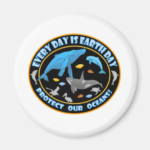 Wale und Delphine Magnet