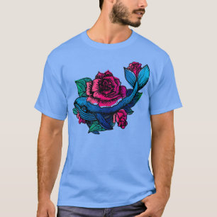 Wale und Rose T-Shirt