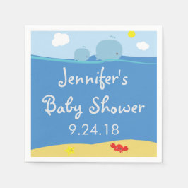 Wale unter der Sea Baby Shower Napkins Serviette