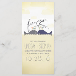 Wale verbinden romantische Seehochzeitsprogramme Programm