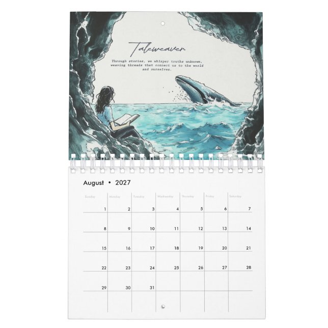 Wale von Wonder 2025 Kalender (Aug 2027)