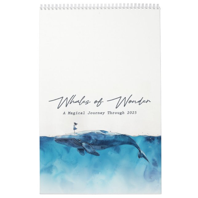 Wale von Wonder 2025 Kalender (Titelbild)
