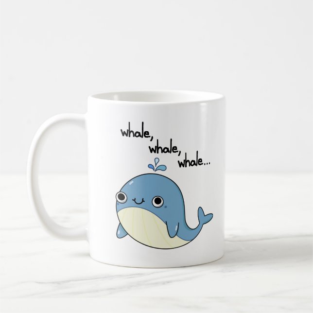 Wale, Wale, Niedliche Meerestiere Kaffeetasse (Links)
