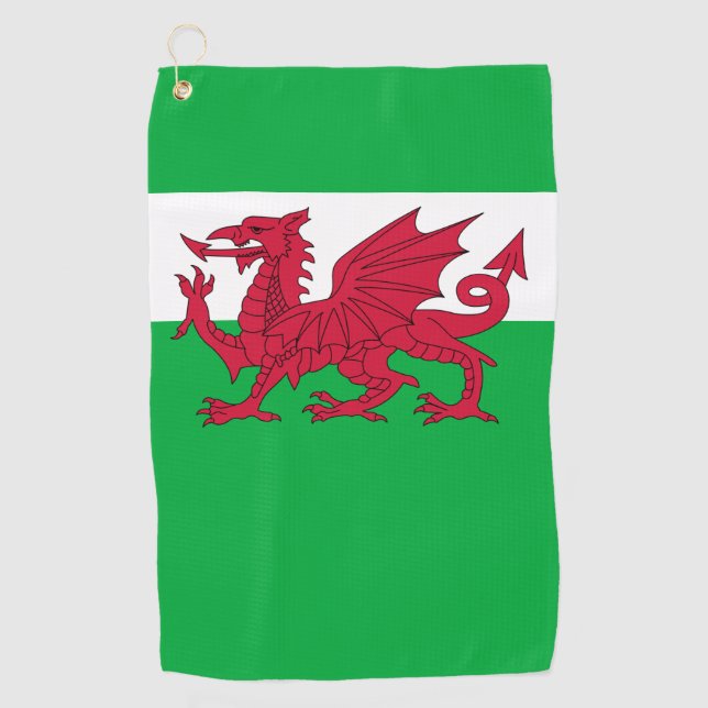 Walenflagge Golfhandtuch (Vorderseite)