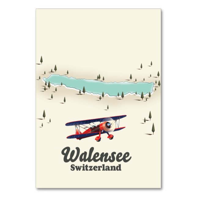 Walensee Schweiz Karte (Vorderseite)