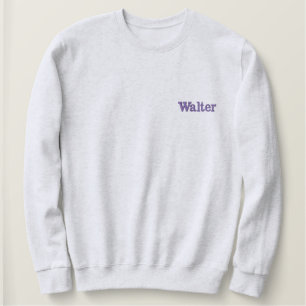 Waler Name bestickt Besticktes Sweatshirt