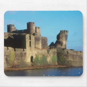 Wales - Caerphilly Castle, mit Blick auf die Mousepad