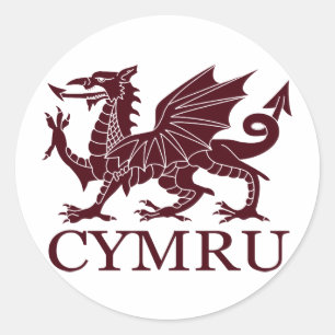 Wales CYMRU Runder Aufkleber