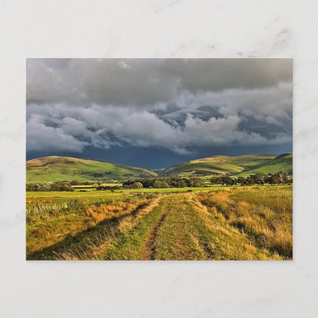 WALES DER LÄNDLICHEN SICHT POSTKARTE (Vorderseite)