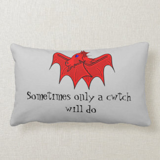 Wales-Drache gibt Waliser cwtch Lendenkissen